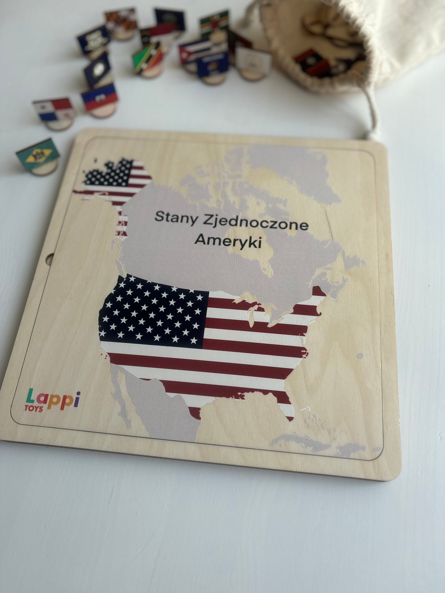Mapa Stanów Zjednoczonych
| Nauka Geografii i Flag | Edukacyjna Zabawka STEM