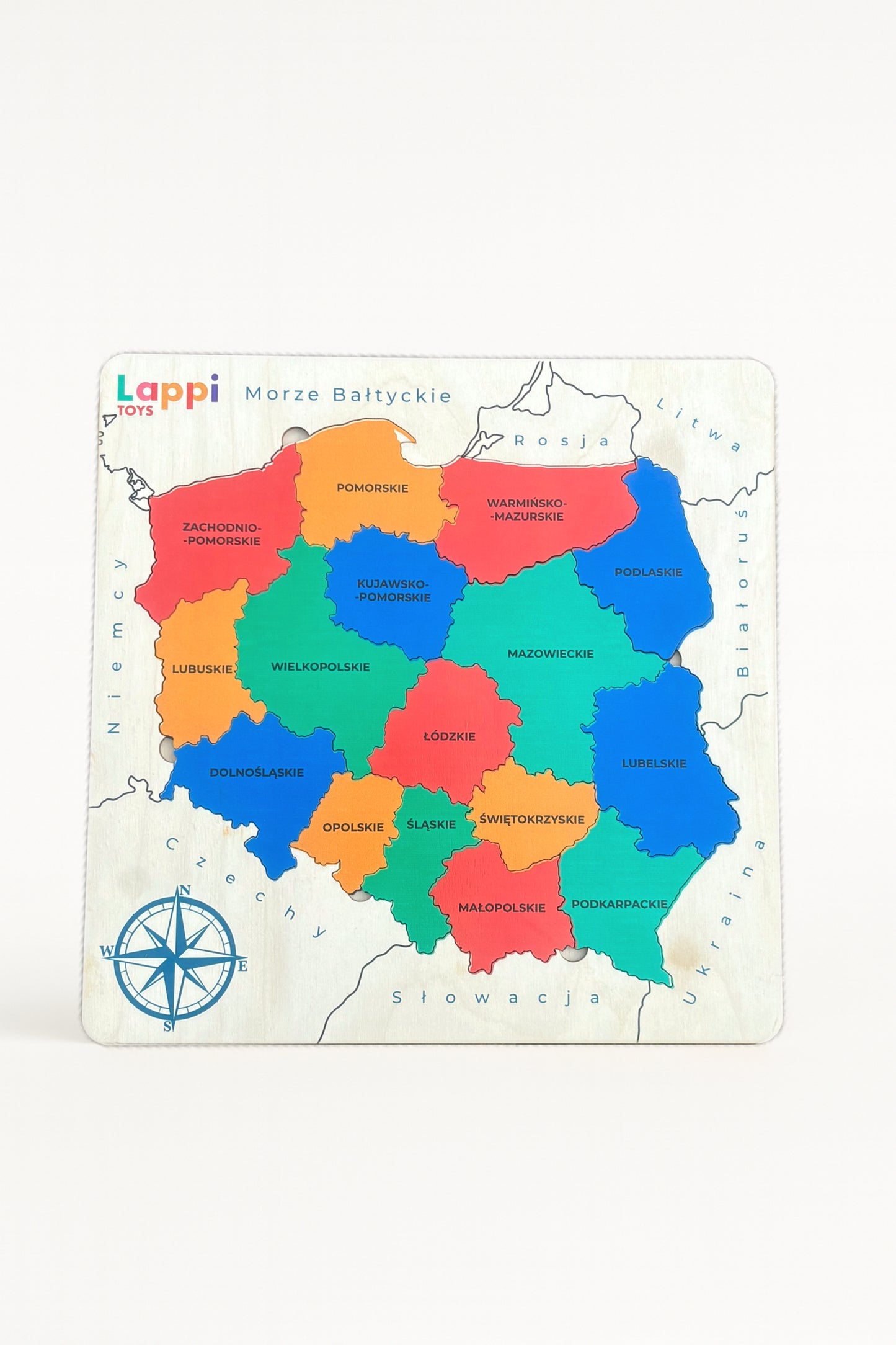 Układanka - mapa Polski Montessori