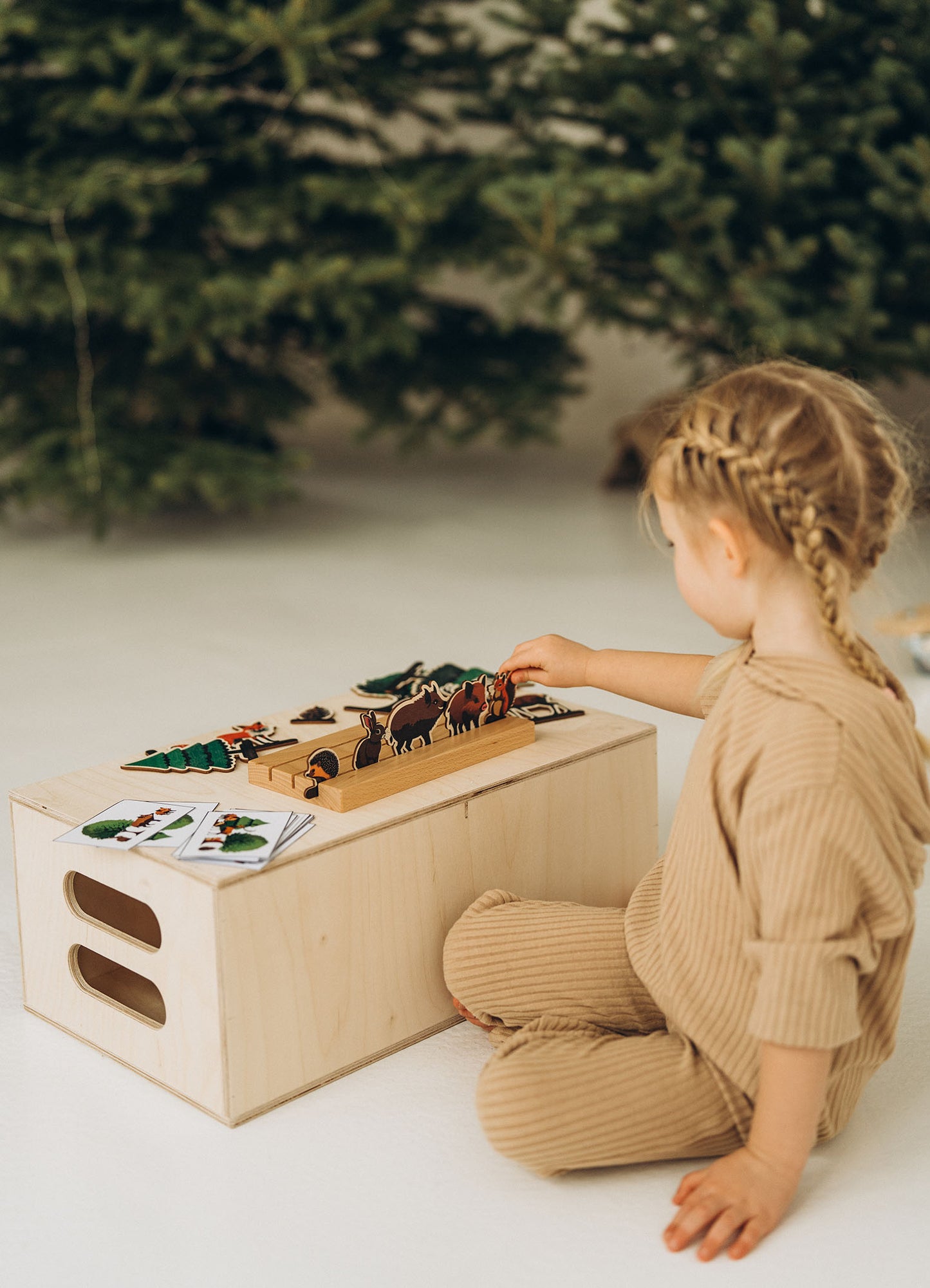 Leśna Przygoda Montessori: Drewniana Gra Perspektyw