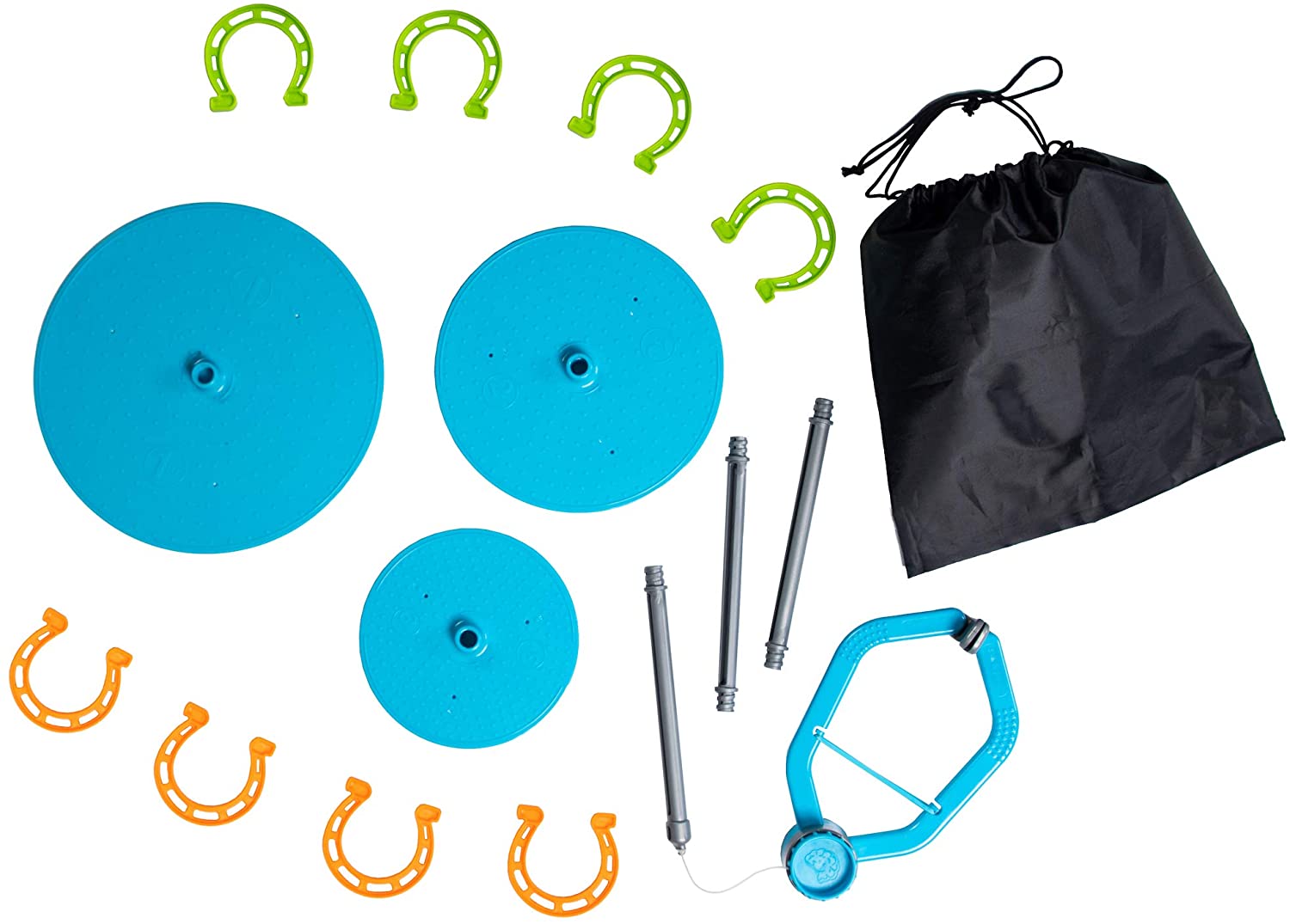 gra zręcznościowa, rzut podkową, Swingin’ Shoes, gra dla dzieci, gra ruchowa, gra domowa, gra rodzinna, gra dla całej rodziny, gra Fat Brain, rozwój koordynacji, zabawa ruchowa w domu, prezent dla dziecka, gra zręcznościowa dla dzieci