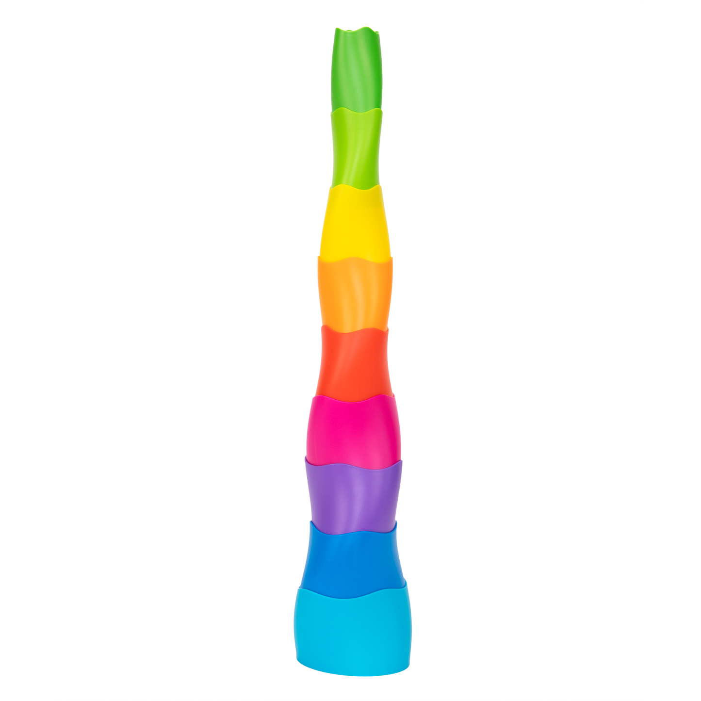 wieża SpiroKu, Fat Brain Toy, piramidka dla dzieci, zabawka edukacyjna, zabawka sensoryczna, układanka dla dzieci, zabawka rozwijająca, kreatywna piramidka, zabawka logiczna, rozwój motoryki, prezent dla dziecka 3+, zabawka Montessori, kolorowa wieża