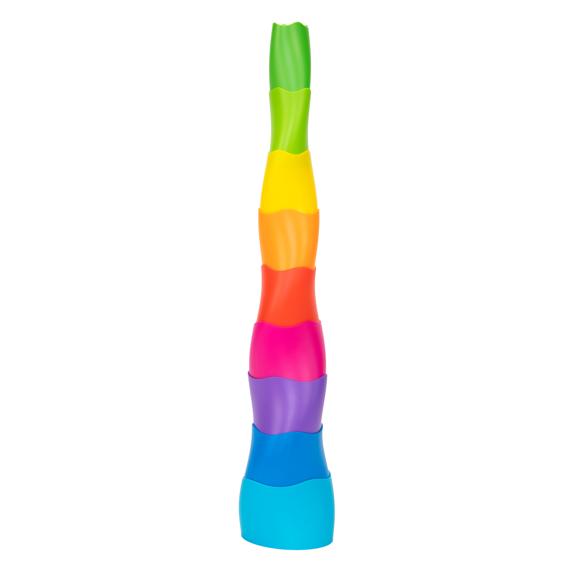 wieża SpiroKu, Fat Brain Toy, piramidka dla dzieci, zabawka edukacyjna, zabawka sensoryczna, układanka dla dzieci, zabawka rozwijająca, kreatywna piramidka, zabawka logiczna, rozwój motoryki, prezent dla dziecka 3+, zabawka Montessori, kolorowa wieża