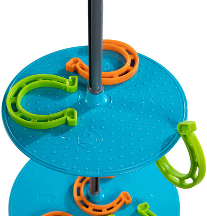 gra zręcznościowa, rzut podkową, Swingin’ Shoes, gra dla dzieci, gra ruchowa, gra domowa, gra rodzinna, gra dla całej rodziny, gra Fat Brain, rozwój koordynacji, zabawa ruchowa w domu, prezent dla dziecka, gra zręcznościowa dla dzieci